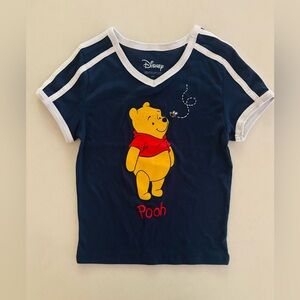 Disney Navy and White Pooh Tee